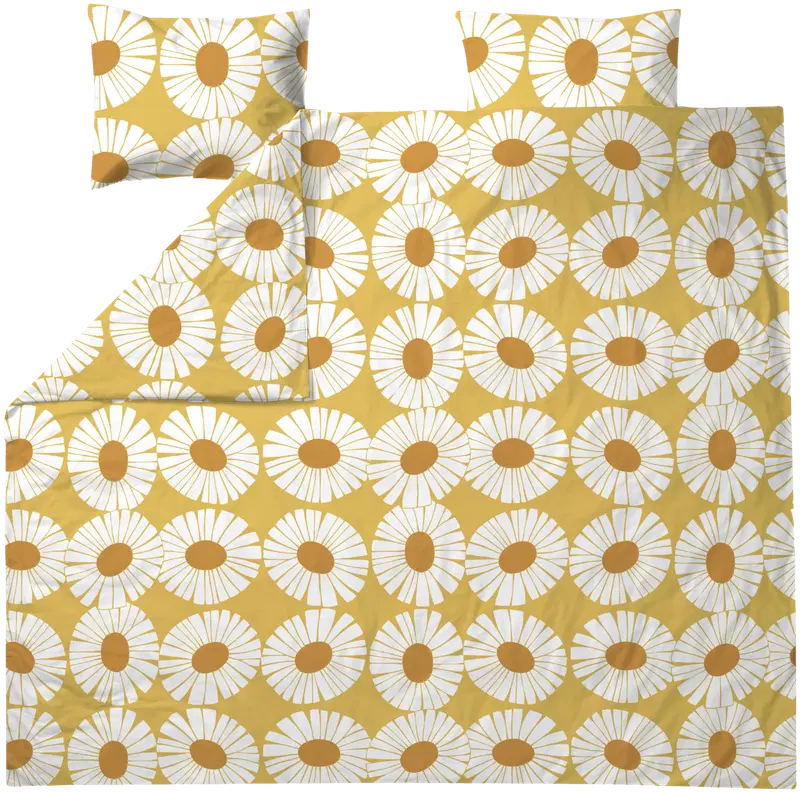 Finlayson двойной пододеяльник Valo 240X210+2x50X60 желтый/белый (цвет желтый/белый)