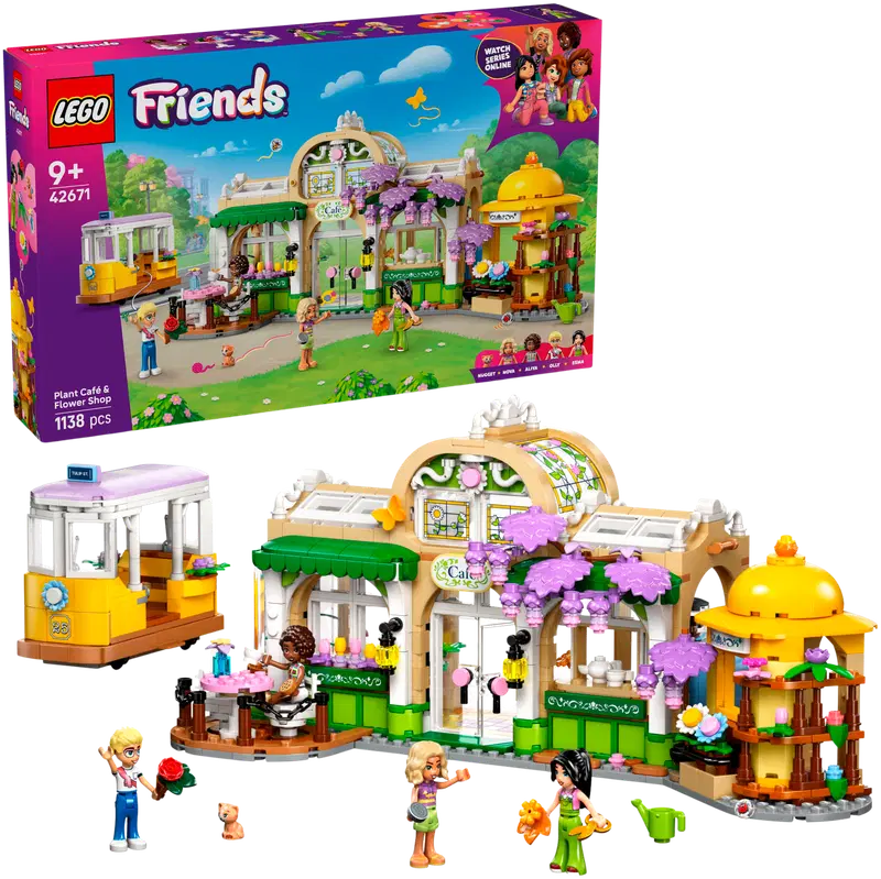 LEGO® Friends 42671 Овощное кафе и цветочный магазин