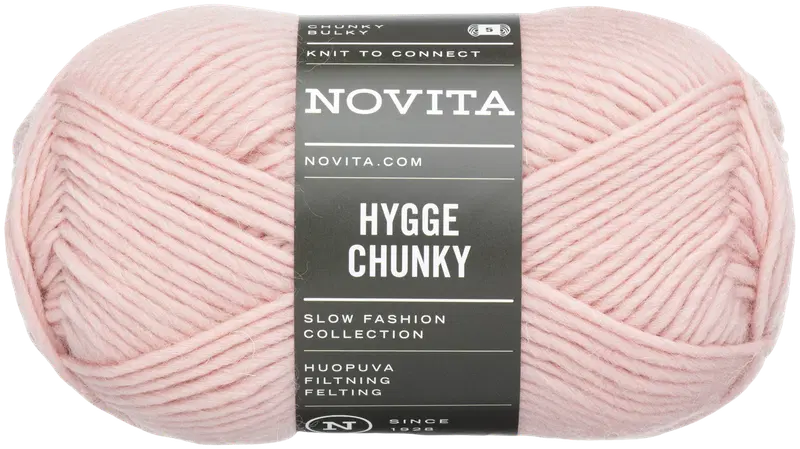 Пряжа Novita Hygge Chunky 100 г розовая вода 504 (цвет розовая вода)