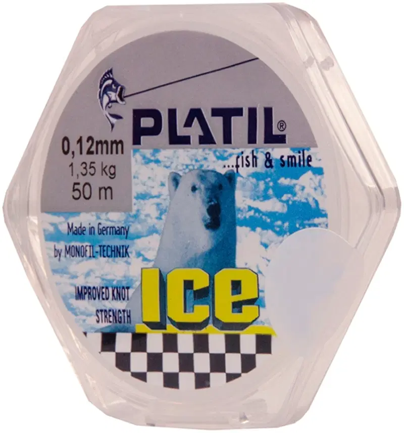 Леска Platil Ice Line 0,12мм/50м желтый (цвет Желтый)
