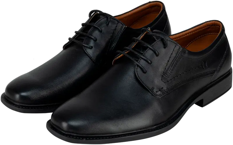 Мужские кожаные модельные туфли House Anton Leather Black (размер 39, цвет ЧЕРНЫЙ)