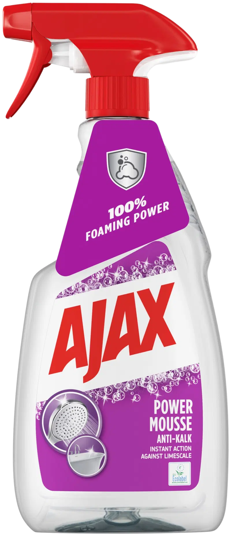 Ajax Power Mousse Спрей для чистки ванной комнаты 500 мл