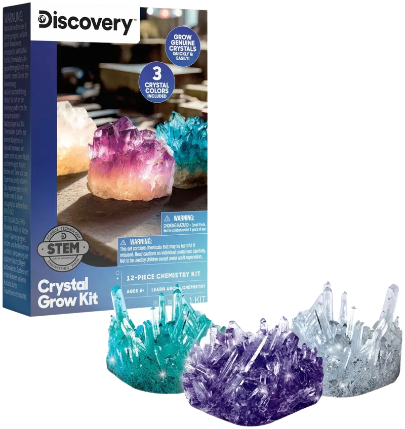 Детские хрустальные развивающие наборы Discovery 12 шт.