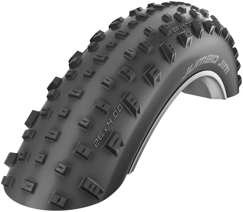 Покрышка Schwalbe Jumbo Jim 26x4,0 дюйма для толстого велосипеда (цвет Черный)
