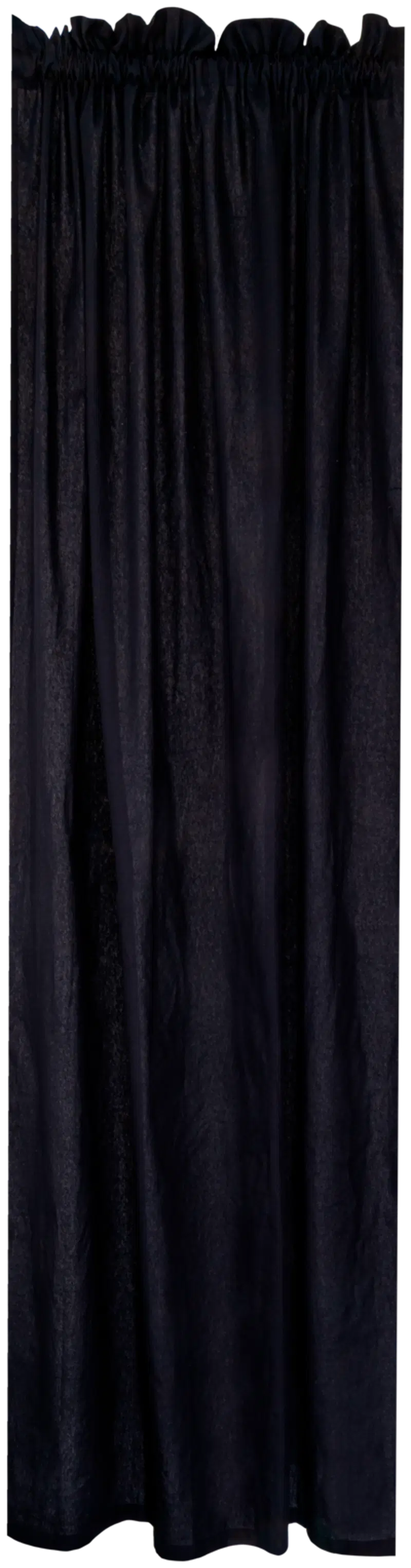 Гардина Anitha 140x250см, черная (цвет Черный как смоль)