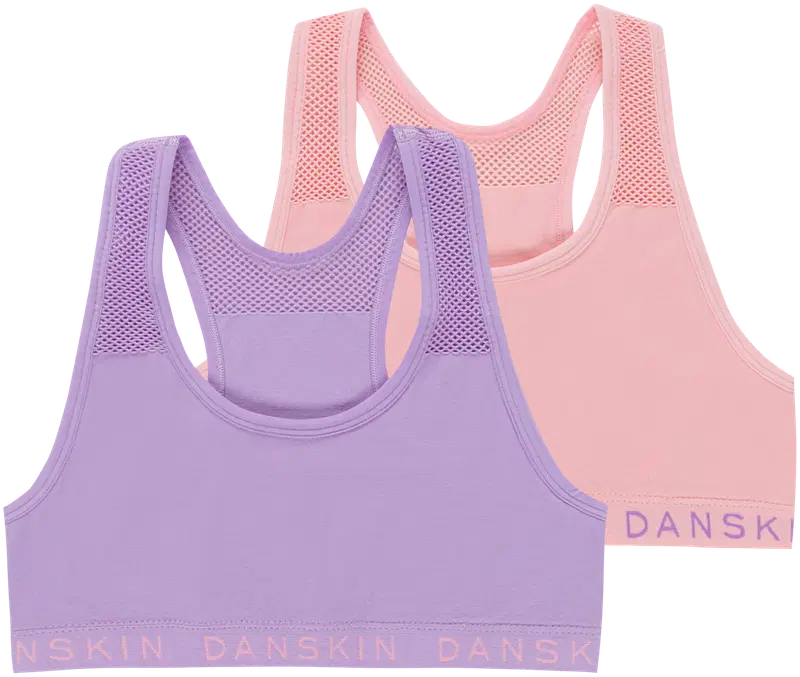 Майка детская бесшовная Dansk 95500 2 шт. (размер 120, цвет Сиреневый/розовый)