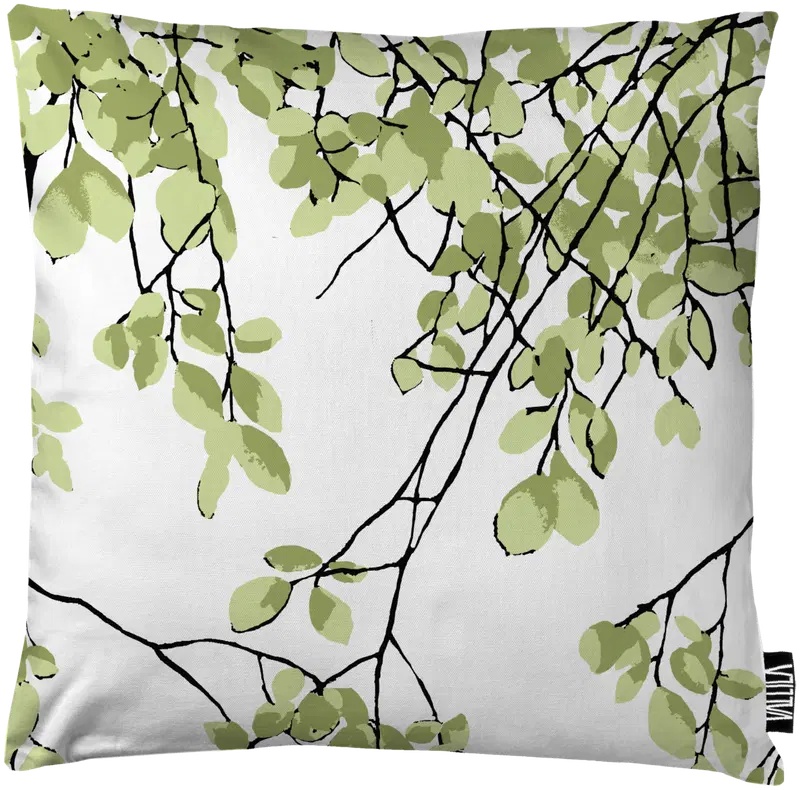 Чехол на подушку Vallila Leaf Rain 43x43 см зеленый (цвет зеленый)