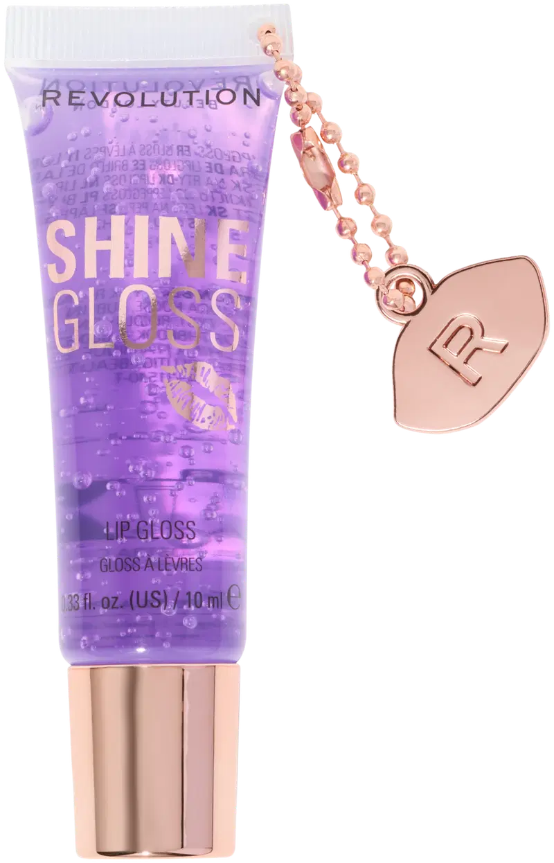 Блеск для губ Revolution Shine Gloss 10 мл малиновая рябь (размер 10 МЛ, цвет Фиолетовая мармеладка)