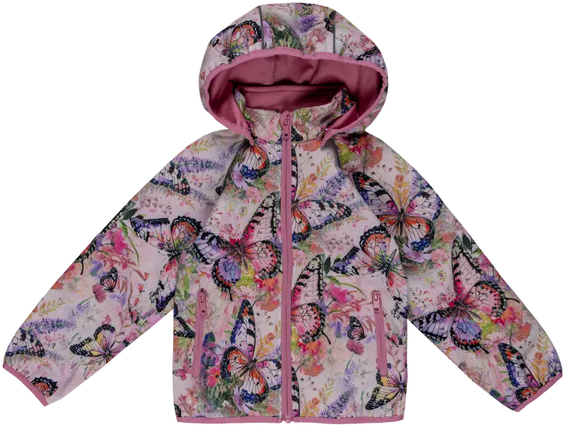 Детская куртка Softshell с непромокаемым рисунком Ciraf 252C07262D (размер 98, цвет Розовый АОП)