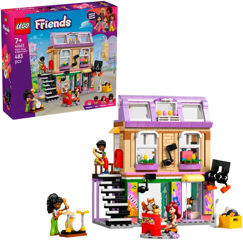 LEGO® Friends 42653 Музыкальный магазин и квартира