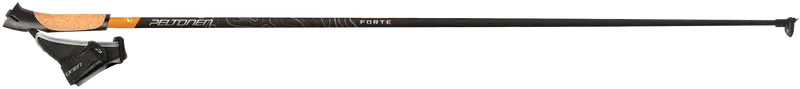 Лыжная палка Peltonen Forte, черная (размер 130 СМ, цвет ЧЕРНЫЙ)
