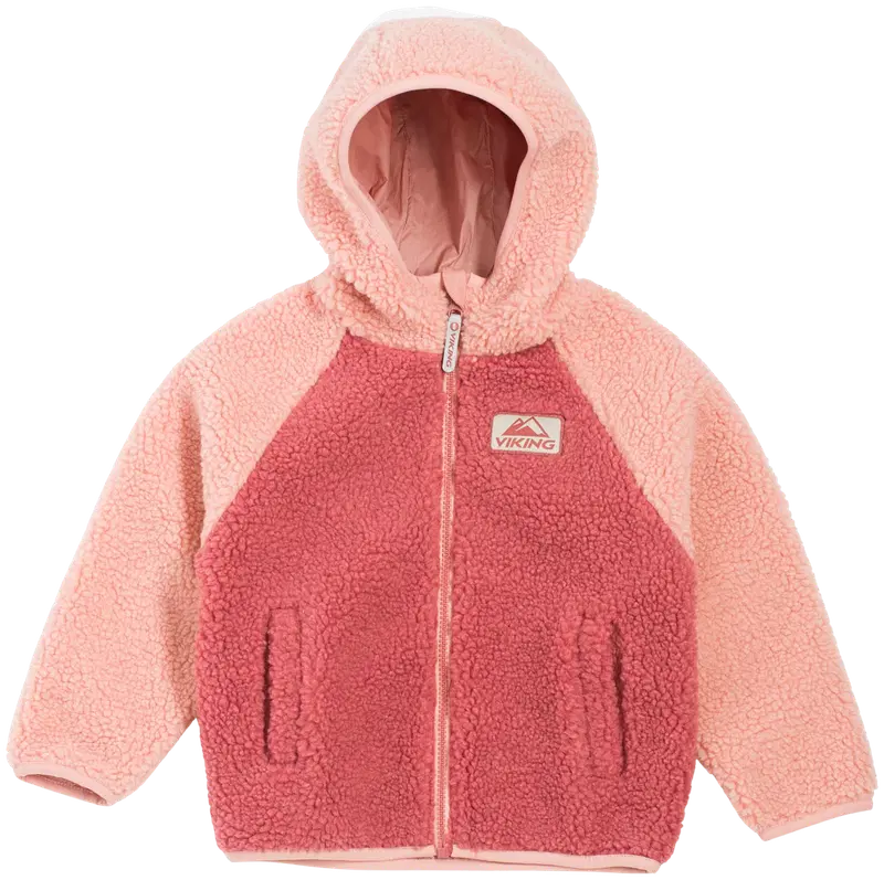 Детская двусторонняя куртка Viking Play Reversible Pile Jacket 50-25035 (размер 104, цвет розовый)