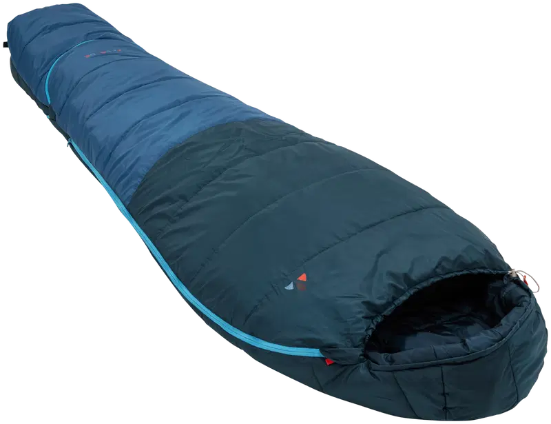 Детский раскладной (130-165 см) спальный мешок VAUDE Kobel Adjust 500 II SYN, цвет балтийское море (цвет Балтийское море)