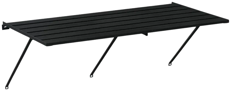 Полка для теплицы черная 1200х625мм