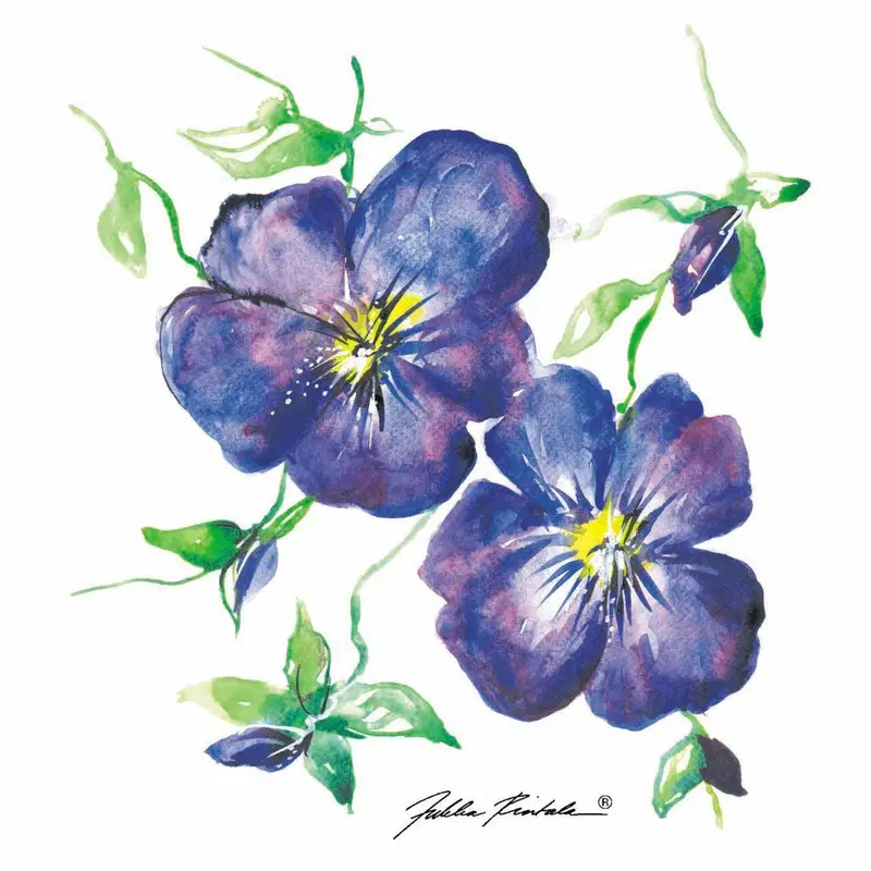 DESIGNS FOR DUNI Салфетки тканевые 33 x 33 см Jukka Rintala Viola 3-слойные, 20 шт.