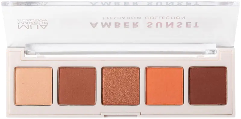 MUA Make Up Academy Eyeshadow Palette, 5 оттенков, 3,2 г Палетка теней для век Amber Sunset (цвет Янтарный закат)