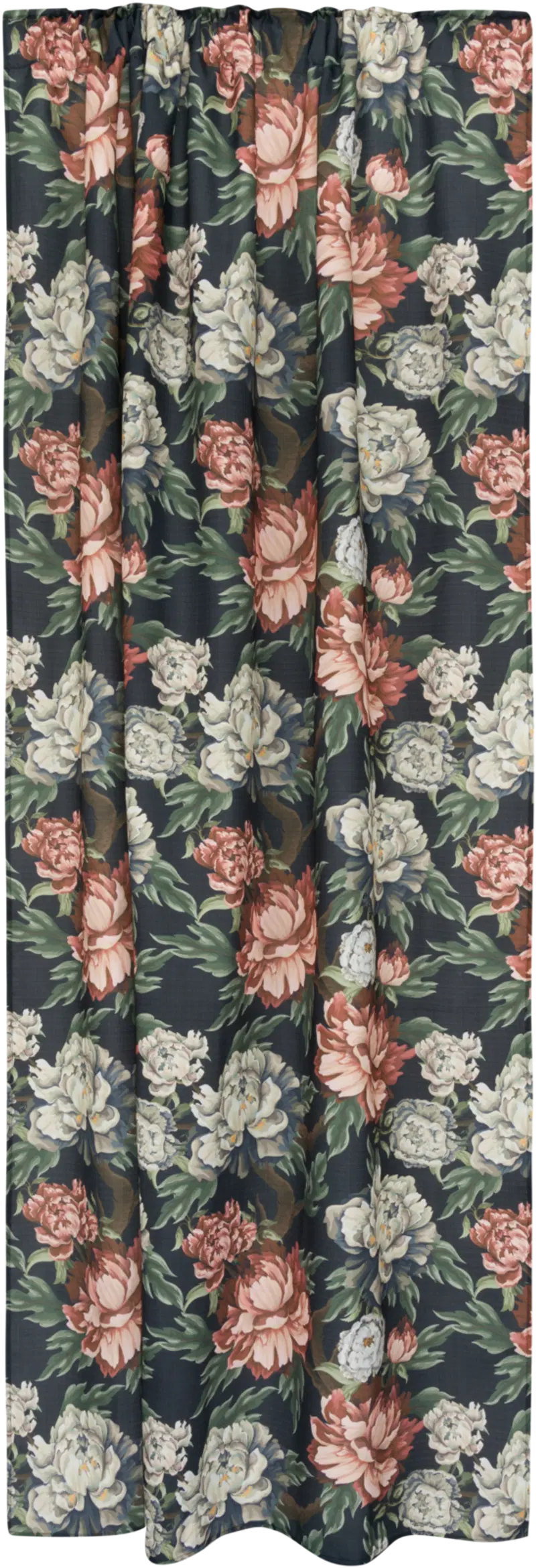 Боковая штора Muire 140x250 см, черная (цвет Черный/Коричневый)