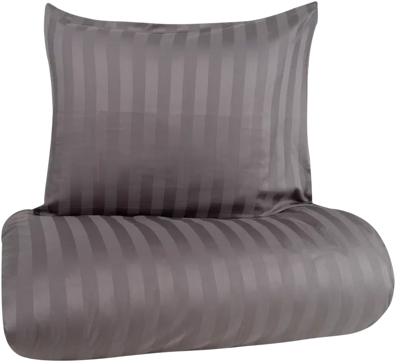 Комплект постельного белья House из сатина Stripe 150х210 см, темно-серый (цвет темно-серый)