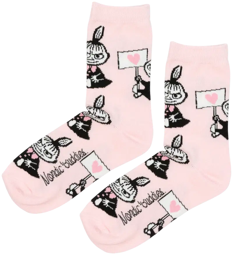 Женские носки Moomin by Nordicbuddies Moomin Little Sell Love (цвет Розовый/серый)