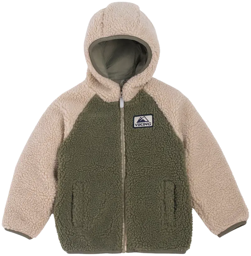 Детская двусторонняя куртка Viking Play Reversible Pile Jacket 50-25035 (размер 104, цвет ОЛИВКОВОЕ)