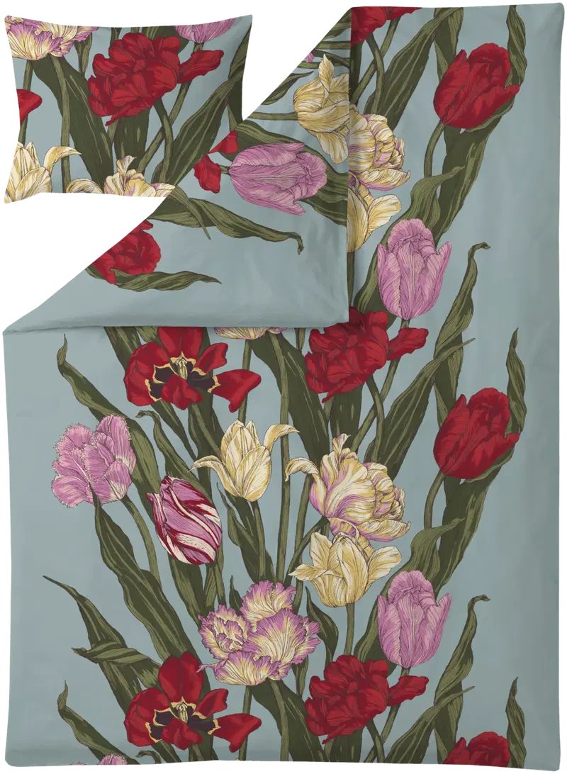 Vallila комплект пододеяльников из атласа Flowering 150x210 см мульти (цвет мульти)