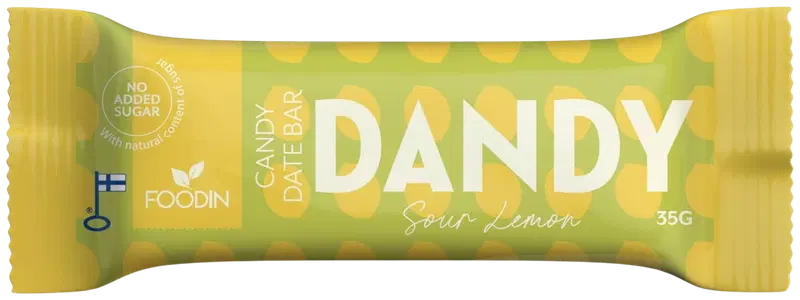 Батончик Foodin Dandy, кислый лимон, 35г