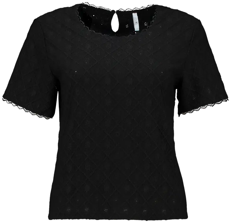 Женская трикотажная блузка Hailys Ar44ia (размер С, цвет ЧЕРНЫЙ)
