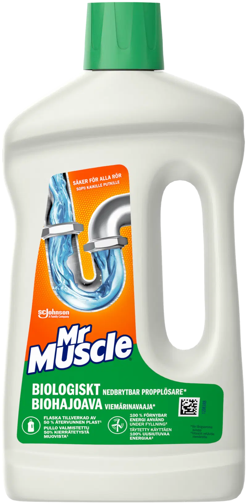 Биоразлагаемая сливная пробка Mr Muscle 750 мл