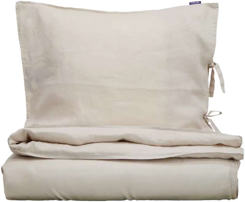 Familon Комплект льняных пододеяльников 150x200+50x60см серый (цвет серый)