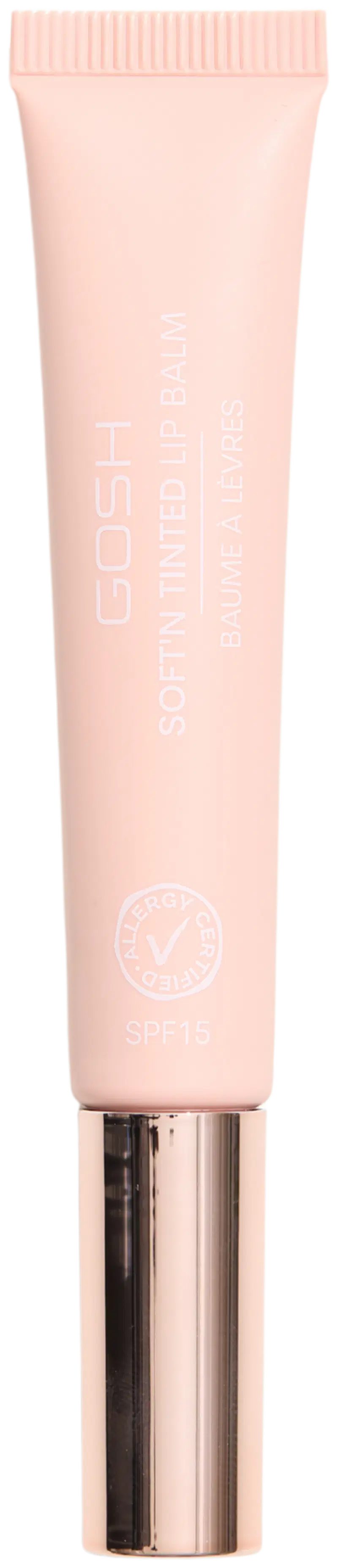 Gosh Soft`n Tinted Lip Balm 006 Ягодный блеск для губ 8мл (размер 8 МЛ, цвет Солнечная дыня)