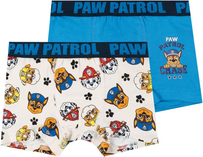 Боксеры для мальчиков Paw Patrol PTCQ00057, 2 шт. (размер 98-104 СМ, цвет БЕЛЫЙ/СИНИЙ)