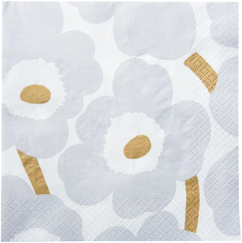 Салфетки Marimekko Unikko серые 20шт/33см
