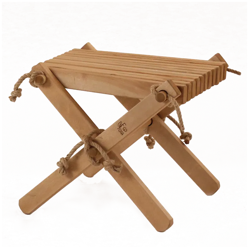 EcoFurn® Lilli стол/подставка для ног береза ​​светло-коричневый промасленный (цвет светло-коричневый)