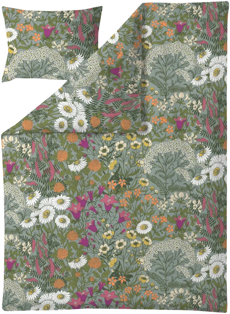 Комплект пододеяльников Valilla Ahomaa 150x210 см зеленый розовый (цвет зеленый)