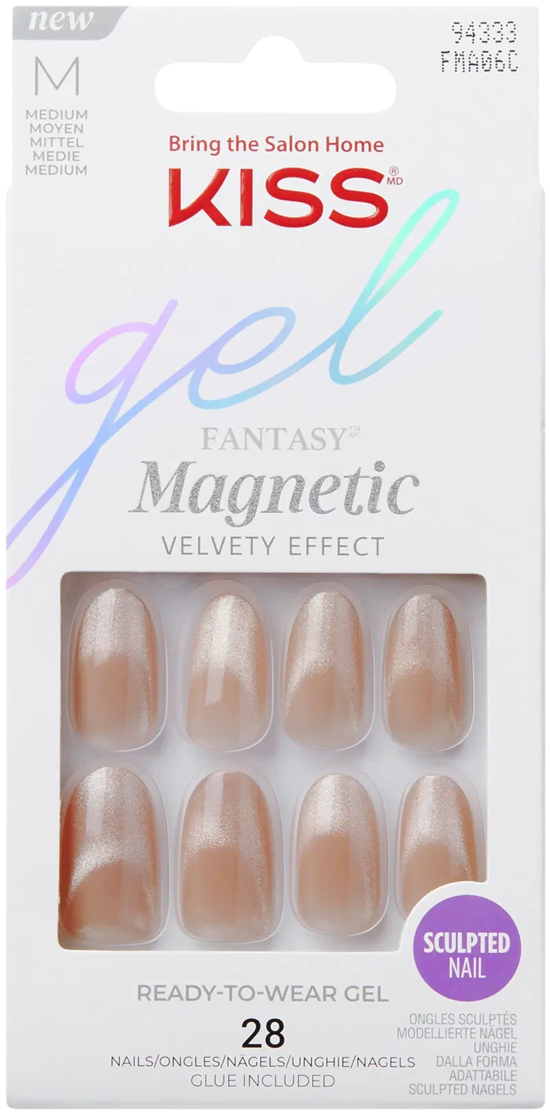 Магнитные ногти Kiss Gel Fantasy - Drama 28 шт.