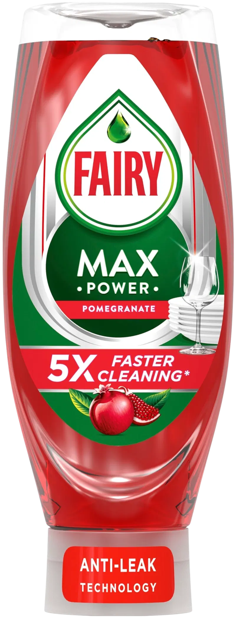 Средство для мытья посуды Fairy Max Power Pomegranate 660мл