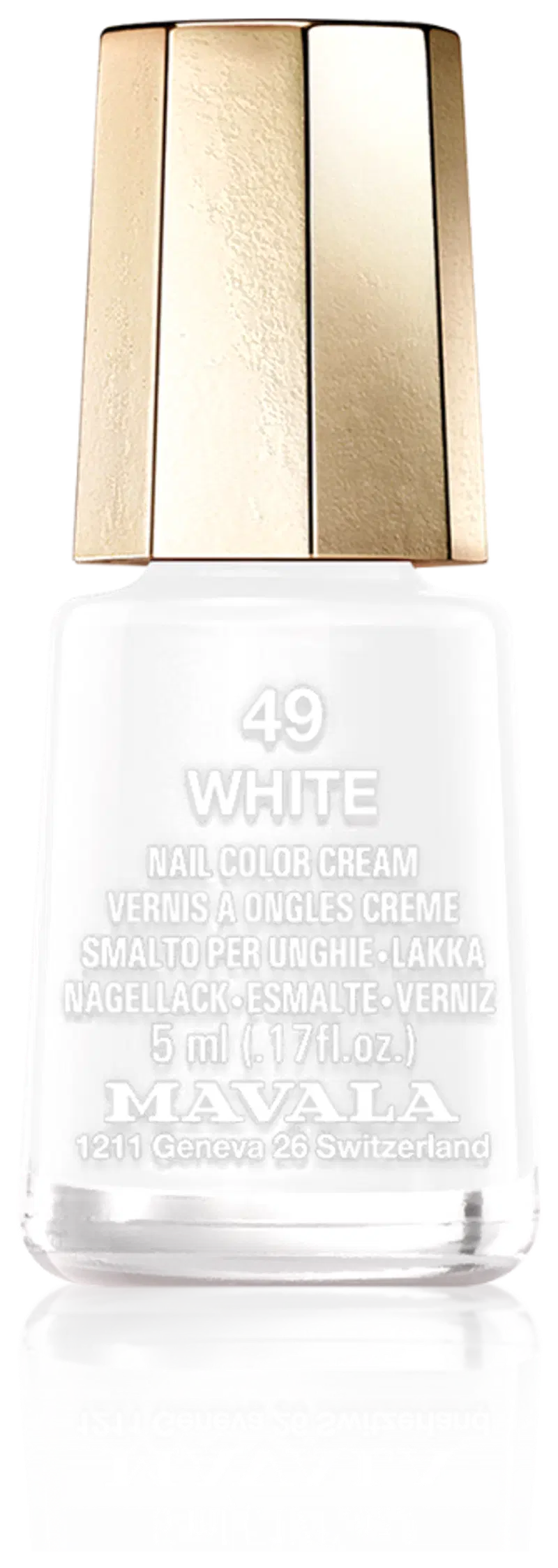Mavala 5ml Лак для ногтей 49 Белый лак для ногтей (цвет Белый)