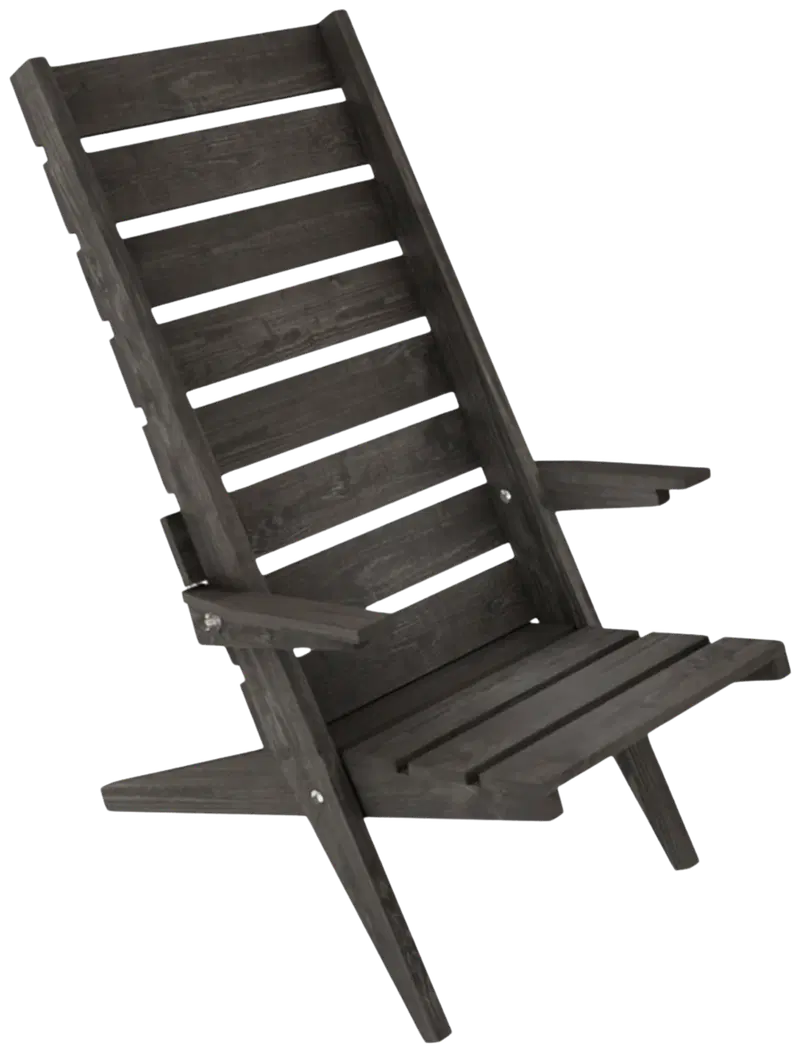 Садовый стул 90x69x113см графитовый серый