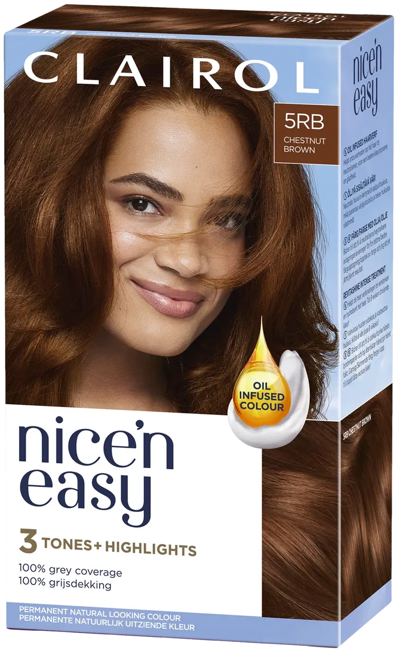Clairol Nice'n Easy перманентный цвет 5RB каштановый