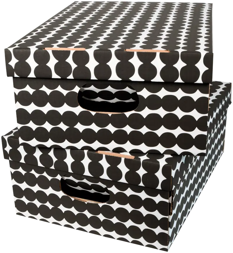Marimekko home box Тряпичный коврик черный 2шт/коробка (цвет черный)