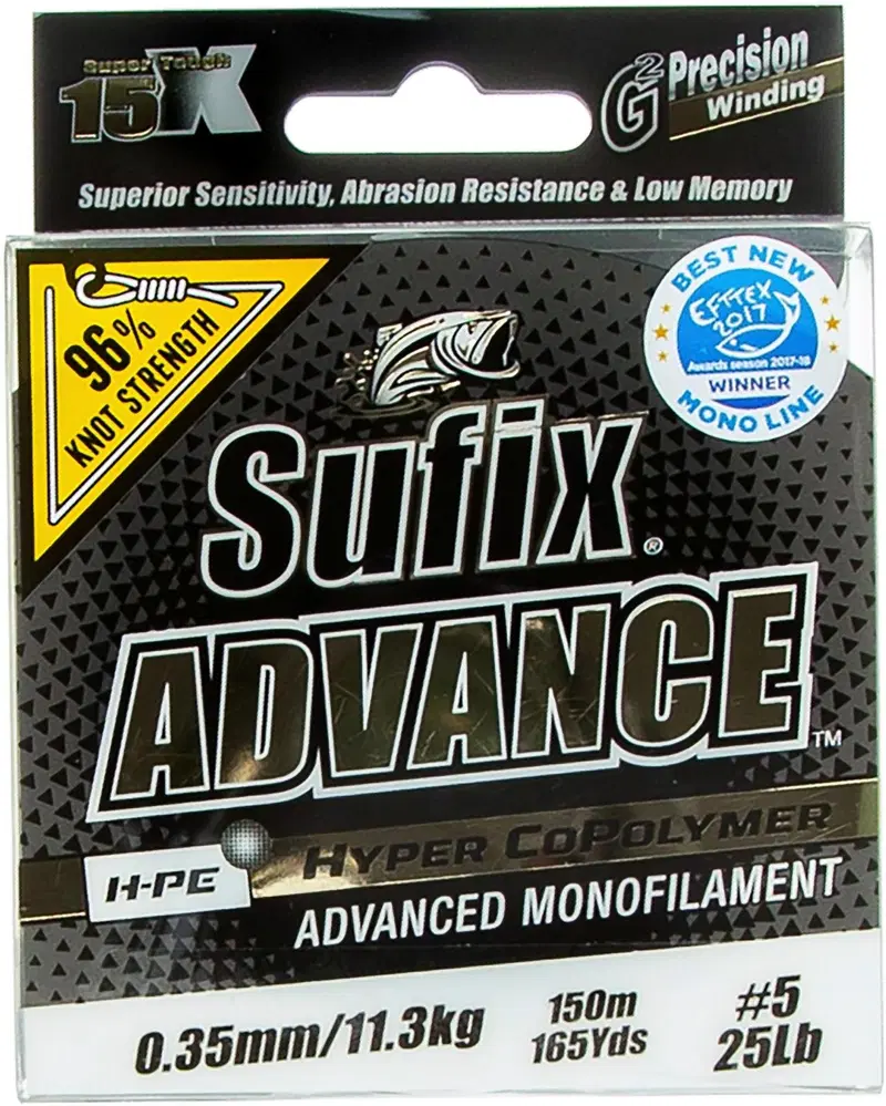 Sufix Advance 150м 0,35мм/11,3кг прозрачная леска (цвет Прозрачный)