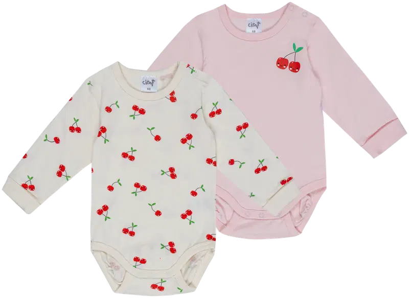Боди Ciraf Cherry 250B260450 2 шт. (размер 56, цвет 11-0103tcx цапля)