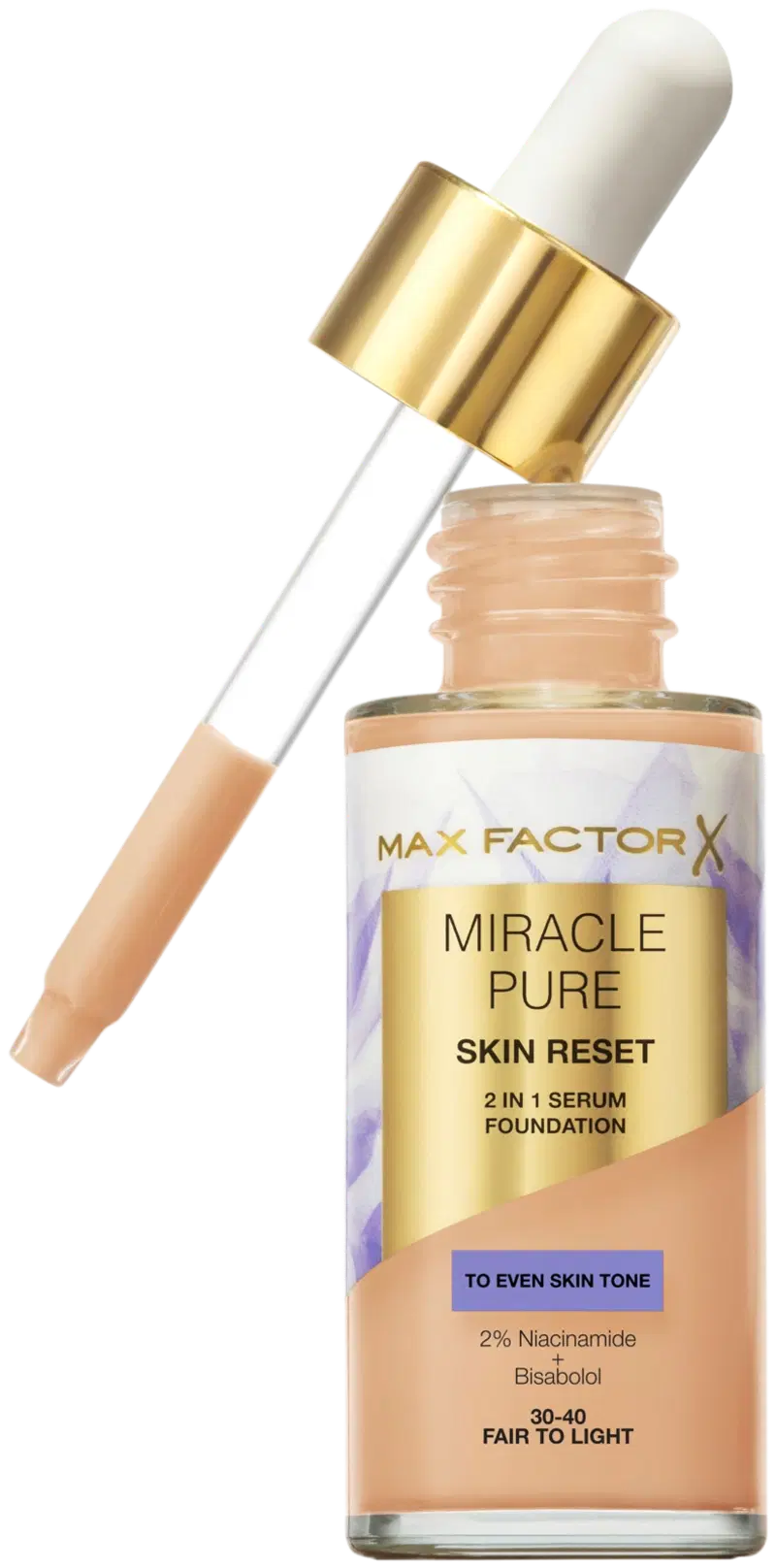 Max Factor Miracle Pure Serum Foundation 40-60 Light 30 мл (размер 30 МЛ, цвет 30-40 Ярмарка к Свету)