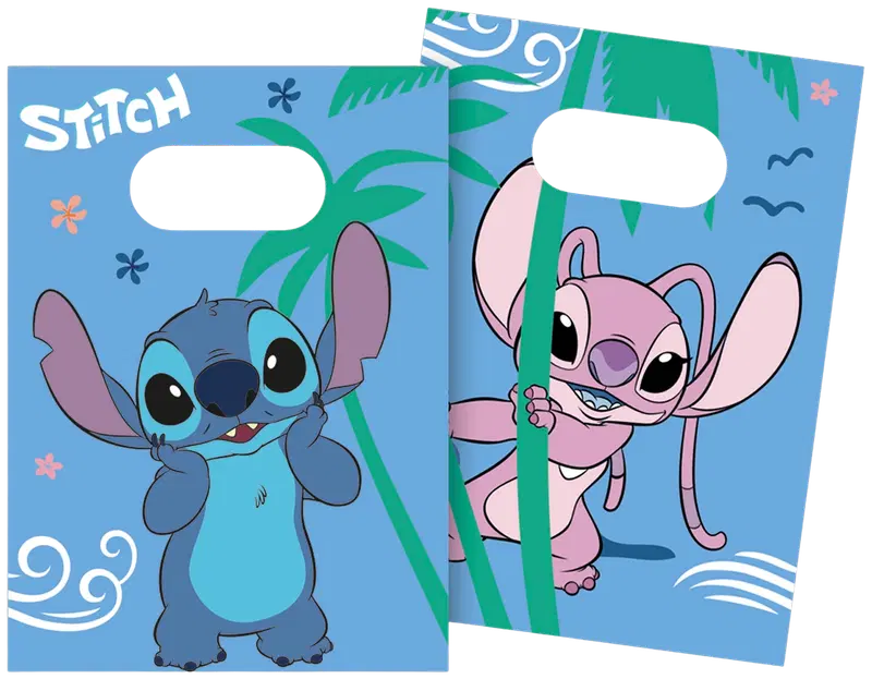 Бумажный подарочный пакет Decorata Party Stitch & Angel 4 шт.