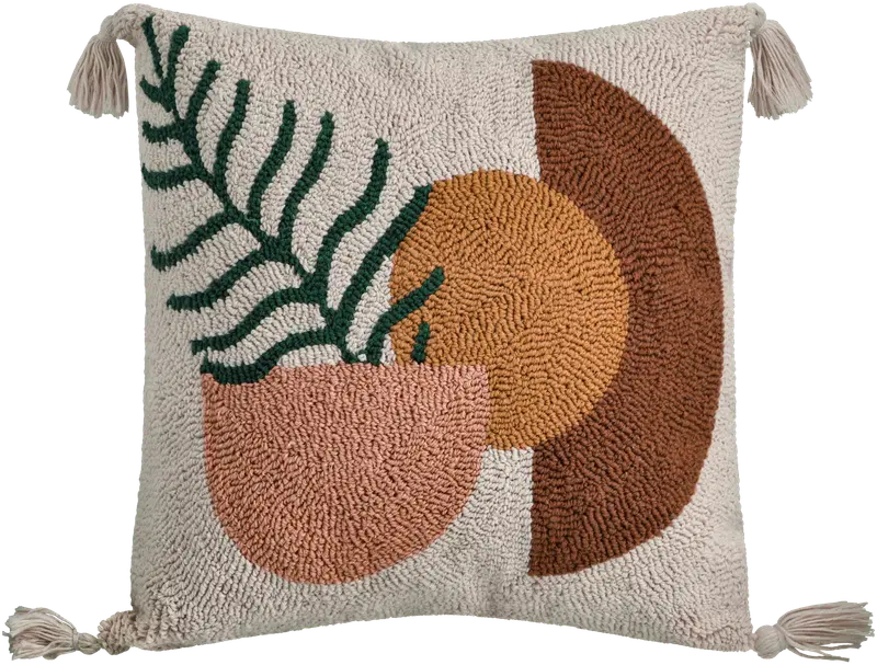 Подушка для украшения дома Deco тафтинговая 45х45 см разноцветная (цвет многоцветный)