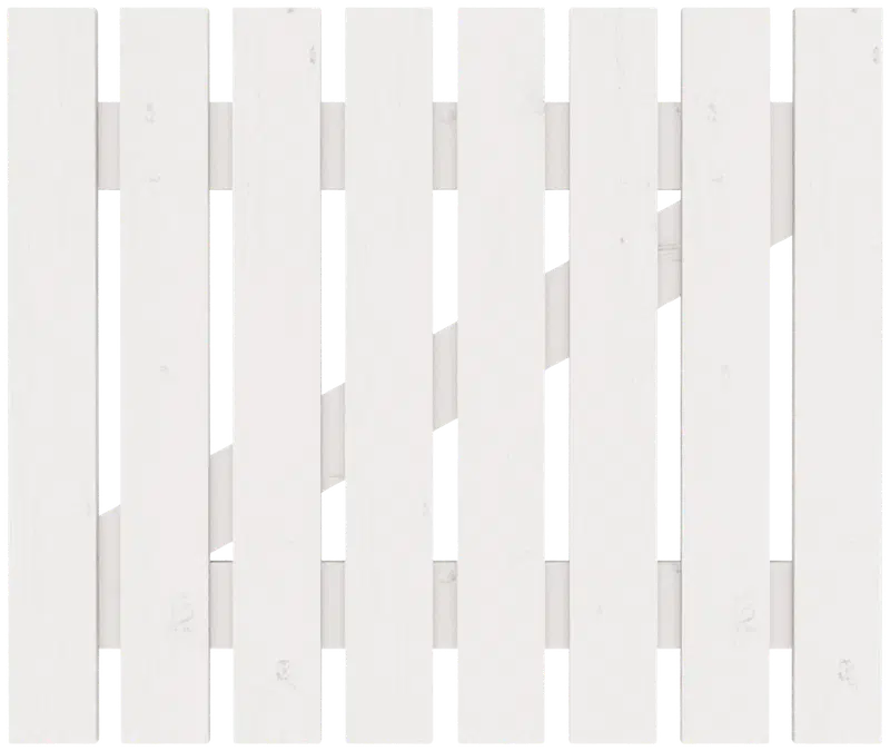 Ворота, вертикальная обшивка, белые, 95х80х3,3см (цвет БЕЛЫЙ)