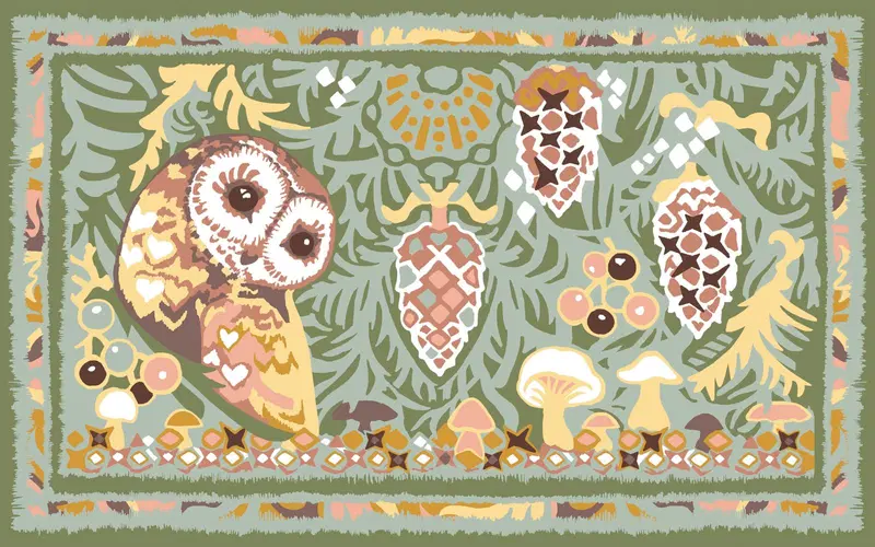 Коврик Vallila Alvar 50x80 см зеленый (цвет зеленый)