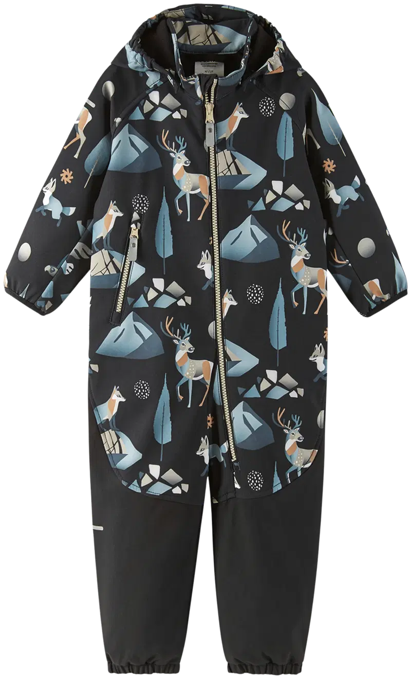 Комбинезон Reima baby Softshell Mjosa (размер 74, цвет ЧЕРНЫЙ)