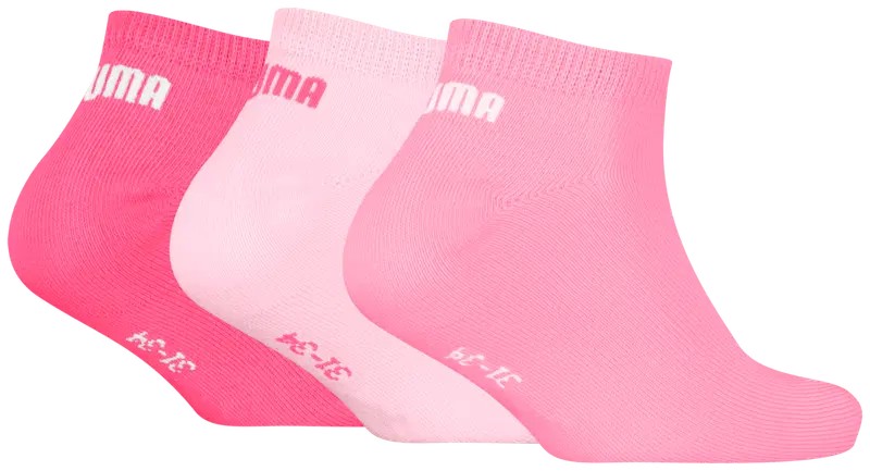 Детские носки-кеды Puma, 3 пары (размер 27/30, цвет розовое комбо)