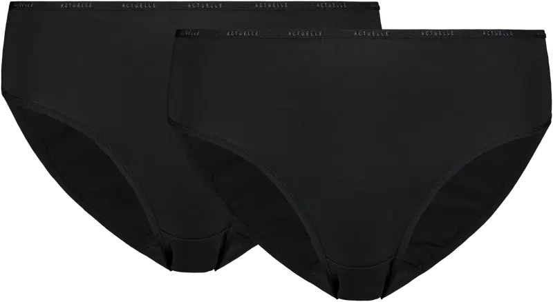 Трусы женские Actuelle Tai Basic AC-NOS-679, 2 шт. (размер М, цвет ЧЕРНЫЙ)